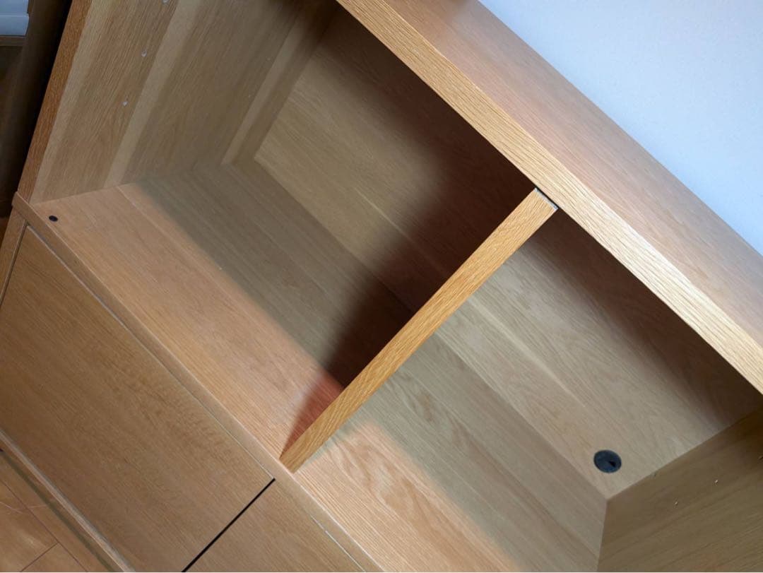 ■送料込■無印良品 スタッキングキャビネット Dセット オーク 棚 TV台 収納