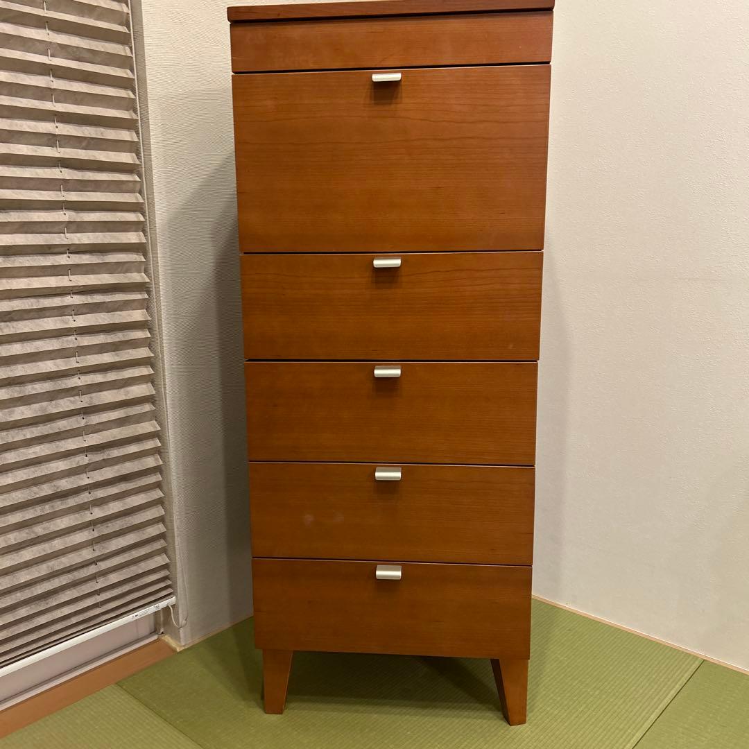 廃盤品 unico ウニコ NOI ノイシリーズ ドレッサー ミラー付き 5段