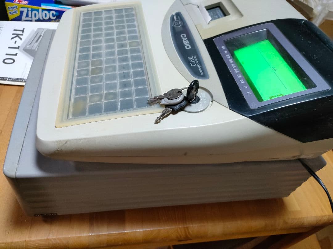 CASIO TK-110 レジスター グレー