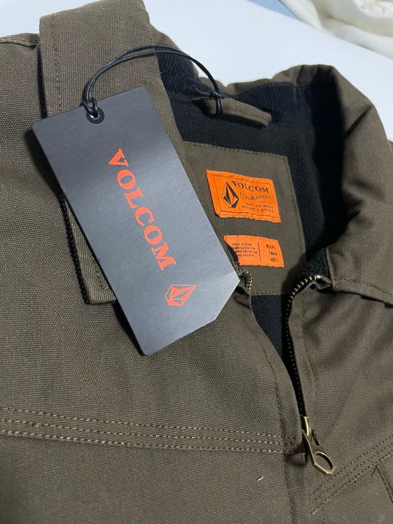 VOLCOM ワーク　ウェア　ジャケット　L タグ付　ブラウン　防寒　防風