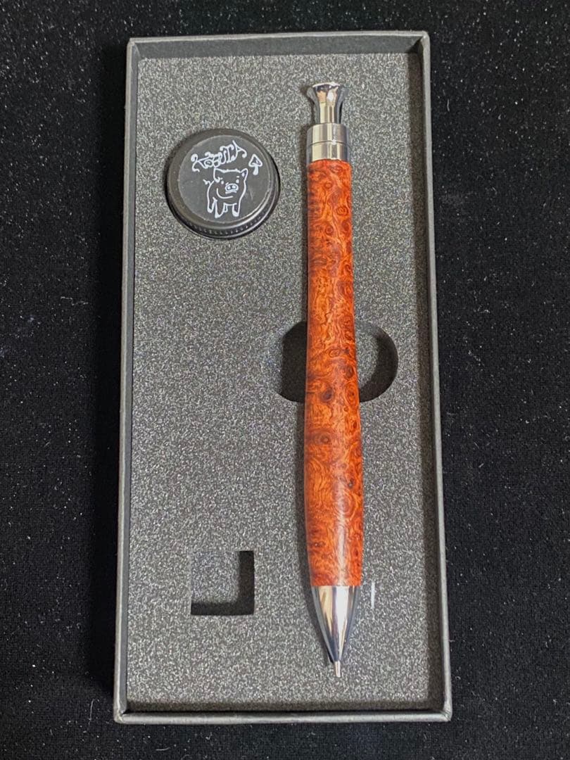③こぶた工房 シャープペンシル 極上花梨瘤0.5mm