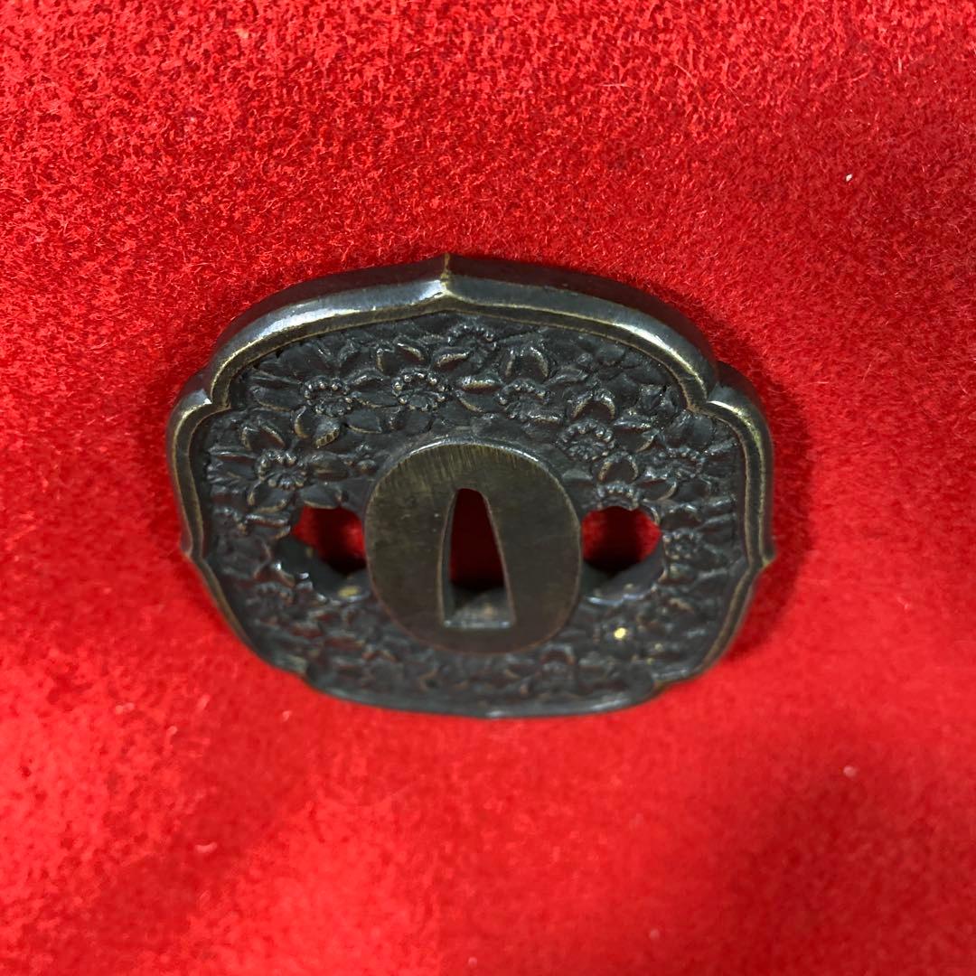 B–10 鍔　つば　武具 銅製 装飾品 アンティーク 美術品 工芸品 刀装具