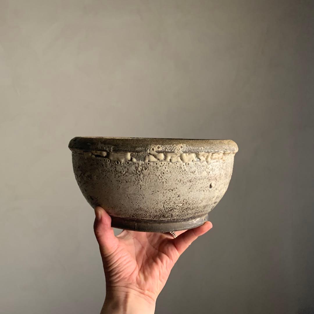 松代焼 失透釉 捏ね鉢 古美術 古道具 アンティーク 民芸