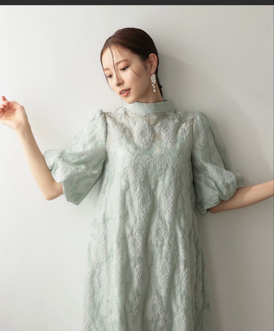 美品　haremode ハレモード ボリュームスリーブドレス　ワンピース