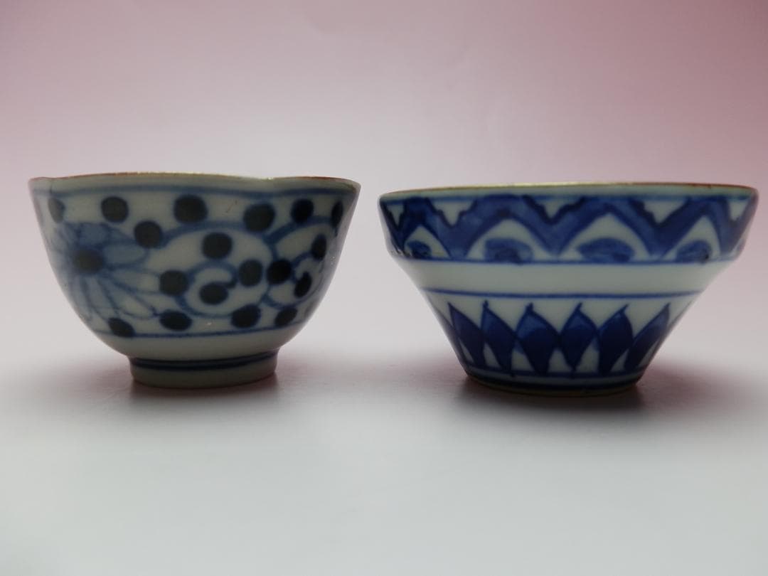 九谷 金彩 盃 花紋 他 4客セット E71224