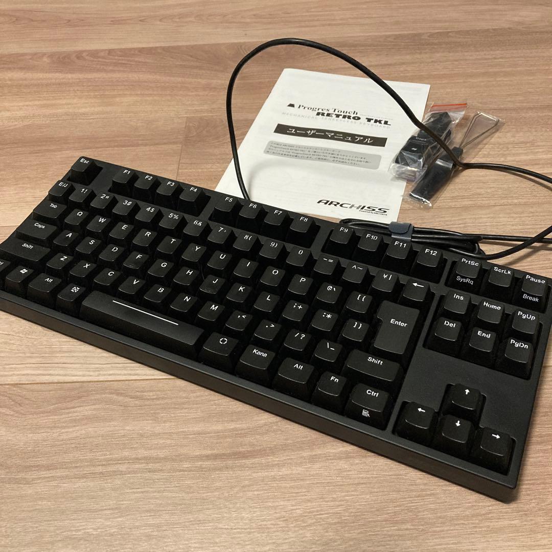 Progress Touch RETRO TKL テンキーレスキーボード 本体