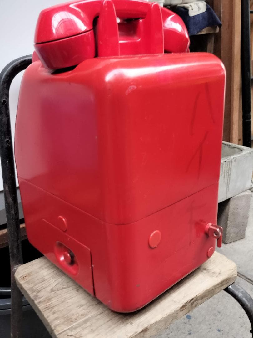赤電話　昭和レトロ　卓上公衆電話機