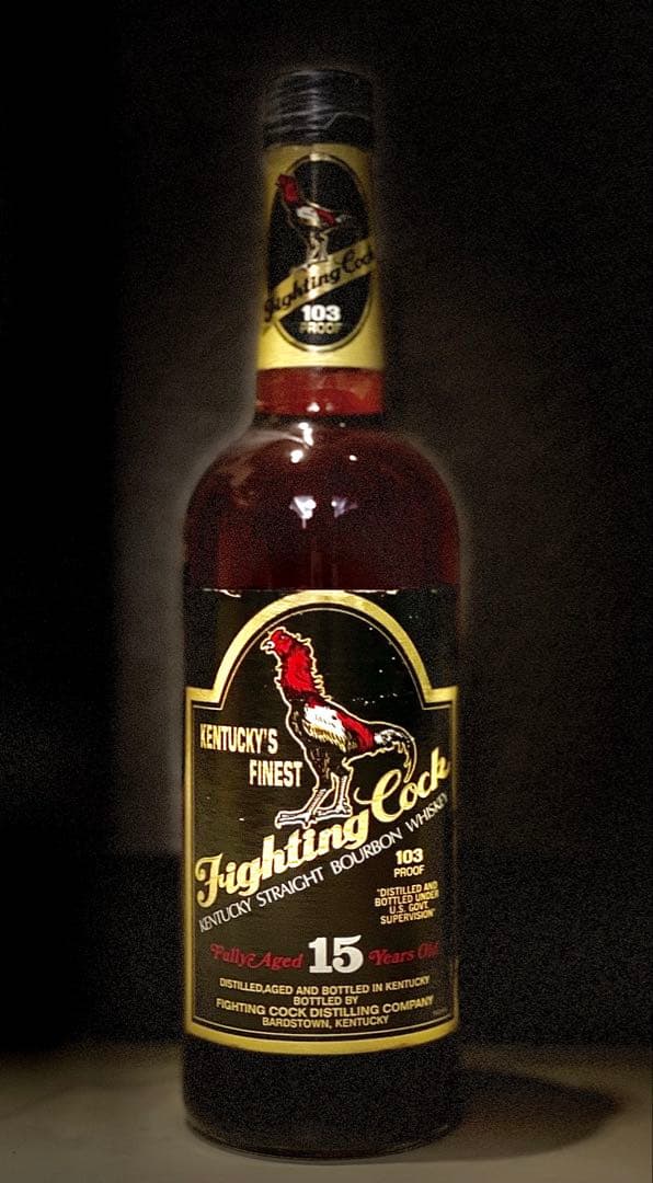 ファイティングコック 15年 ケンタッキー バーボン オールドボトル ウイスキー