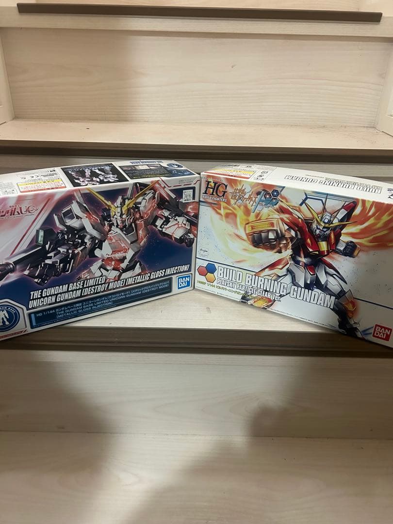 HG ユニコーンガンダム デストロイ モード & ビルドバーニング　ガンダム
