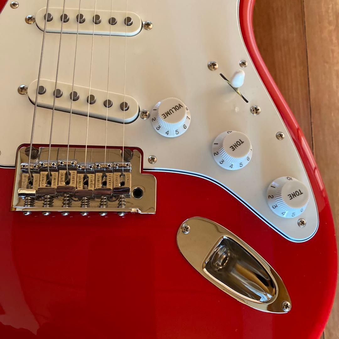レッド エレキギター シングルコイル