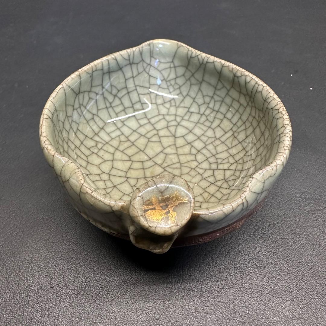 ♡Ea左1009 相馬陶徳 貫入 陶器製 器 湯冷まし 煎茶道具 相馬焼