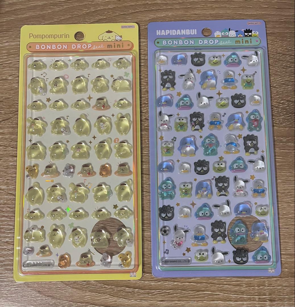 【正規品】サンリオ　ボンボンドロップシールミニ　8種類セット　コンプリート