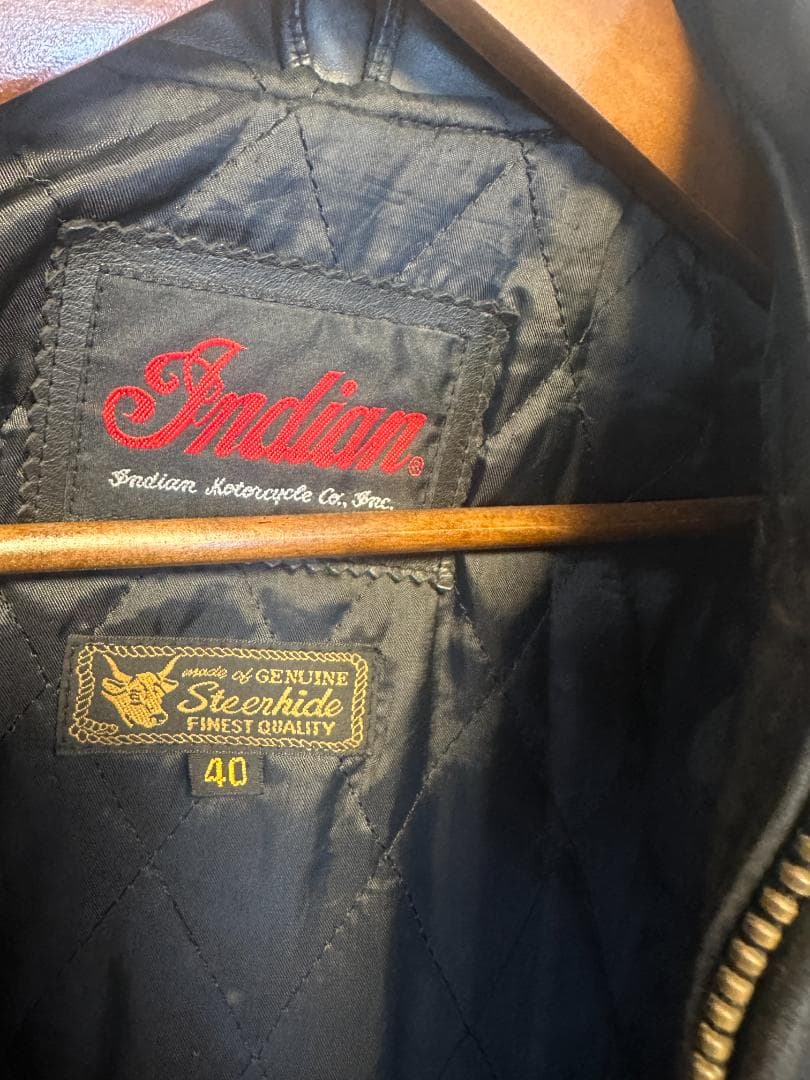 インディアン☆Indian Motorcycle☆シングルライダースジャケット