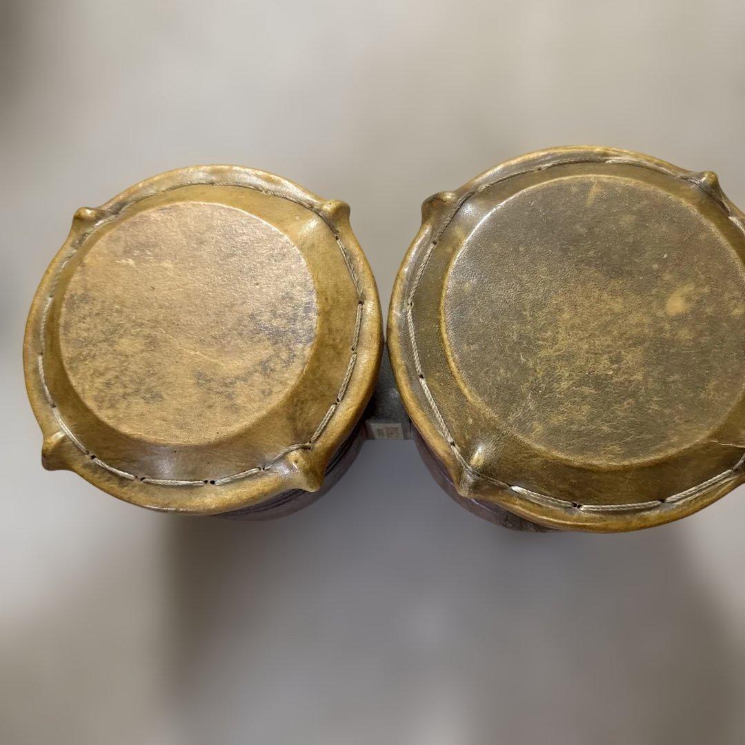 KOHO ボンゴ 木製 動物の皮ヘッド（羊