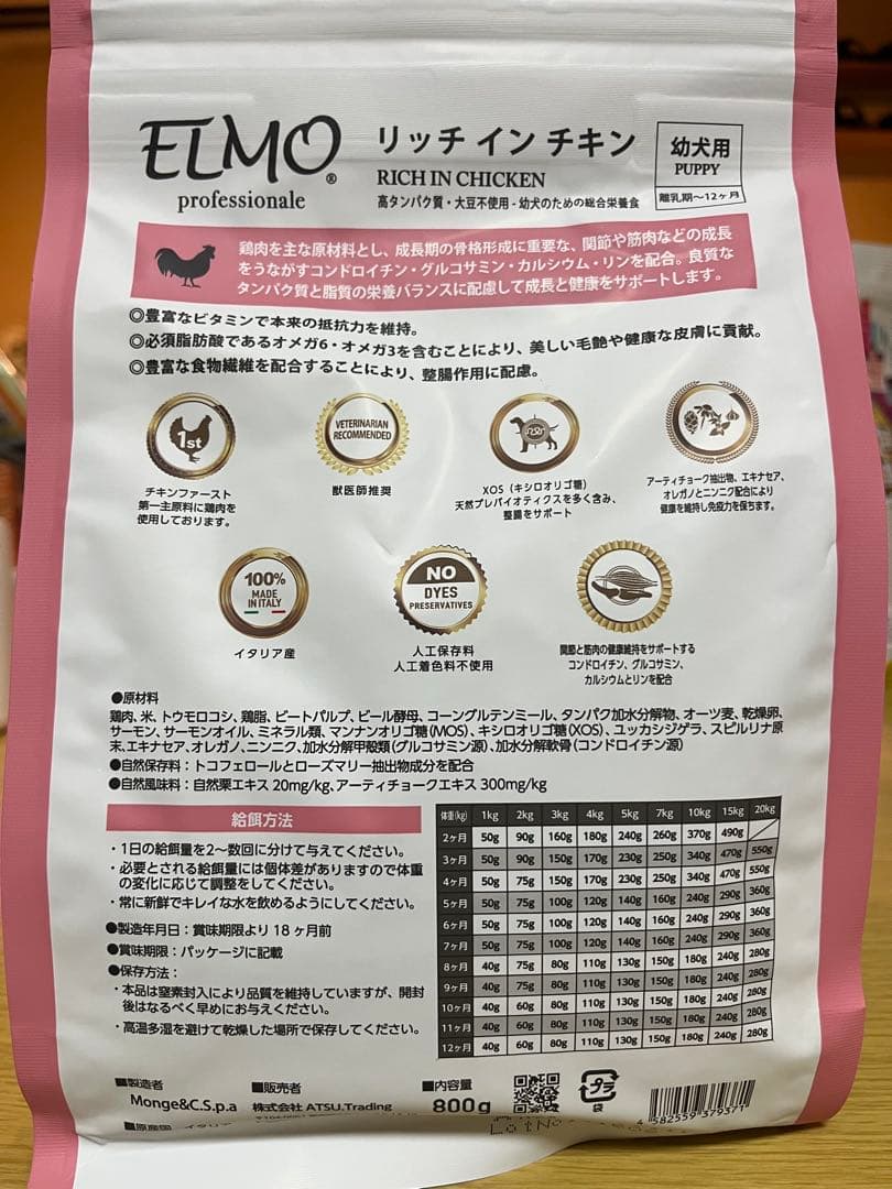 ELMO ドッグフード ラム・ライス&ポテト、リッチインチキン