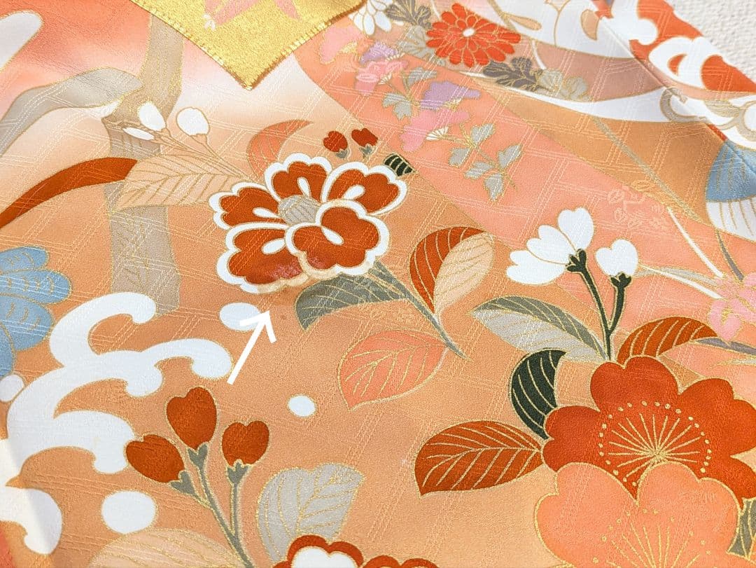 振袖フルセット 身丈156.5裄67 十日町老舗 吉澤友禅 コーラル系 成人式