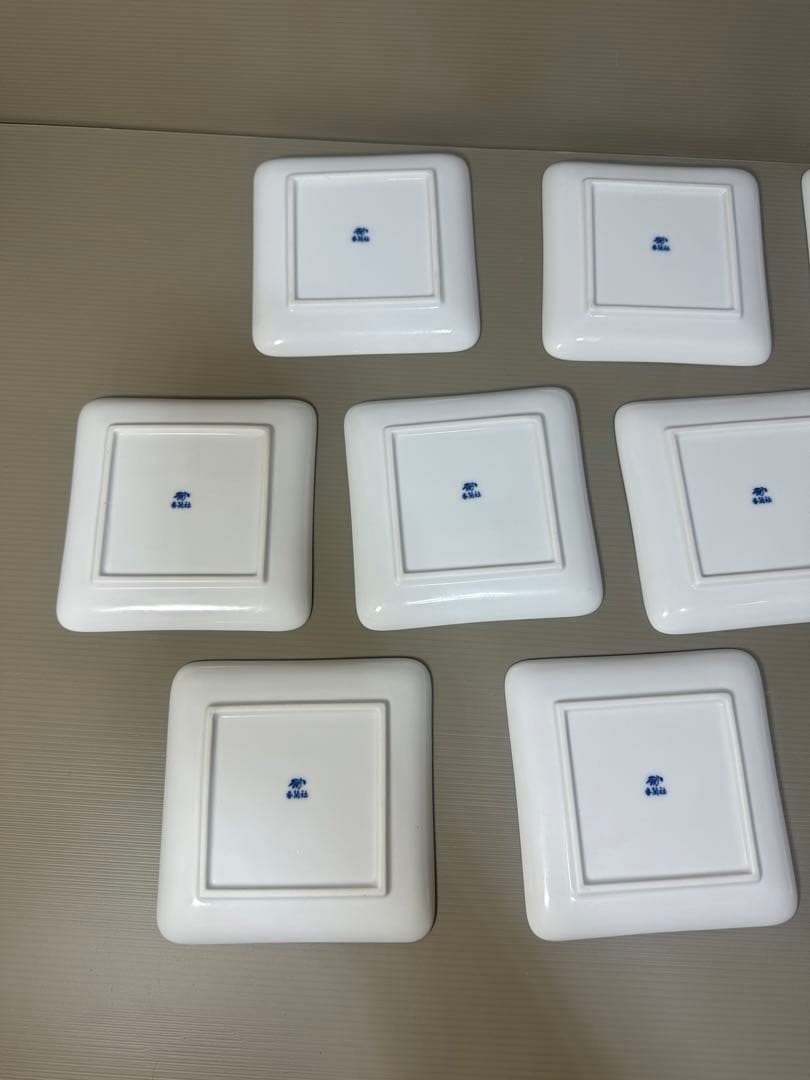 2231 香蘭社　白磁　皿　10客　未使用