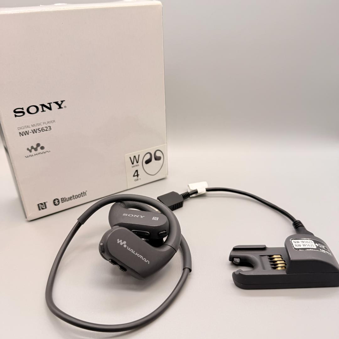 ソニー ヘッドホン一体型ウォークマン Wシリーズ NW-WS623 : 4GB
