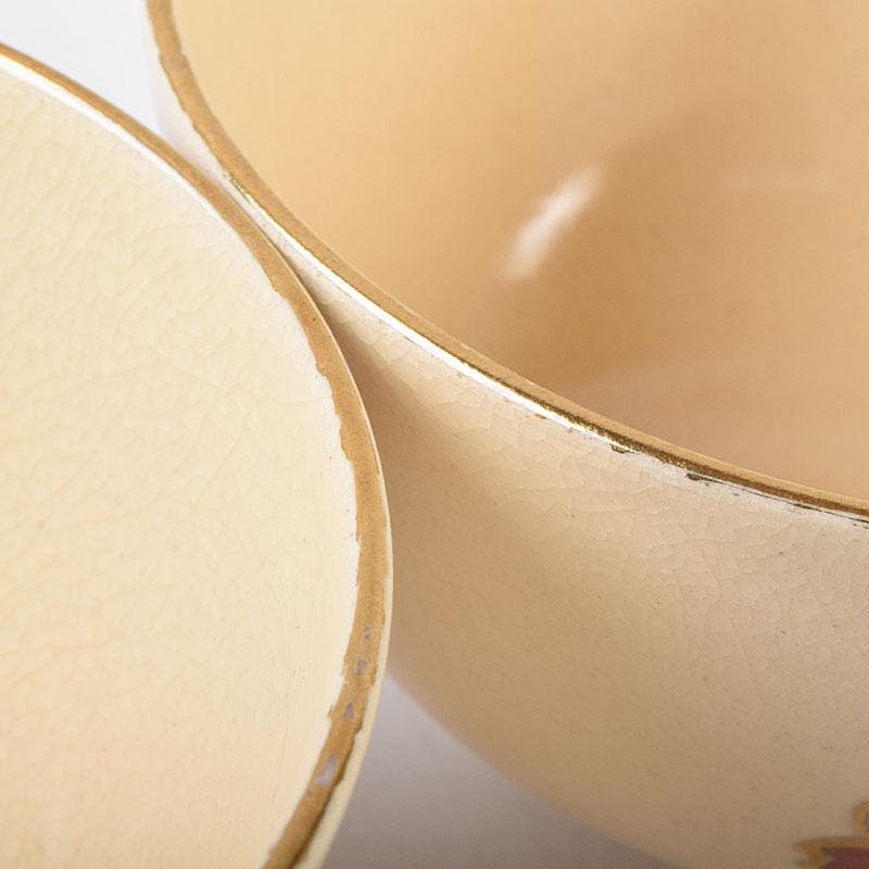 茶道具　京焼　野々村仁清　色絵桜文　数茶碗　八客　M　R9336