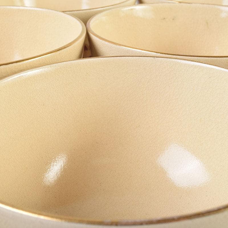 茶道具　京焼　野々村仁清　色絵桜文　数茶碗　八客　M　R9336