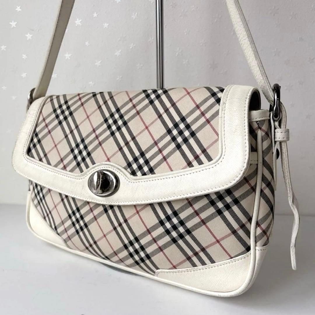 ★連休セール【BURBERRY】ワンショルダーバッグ　ターンロック　ノバチェック