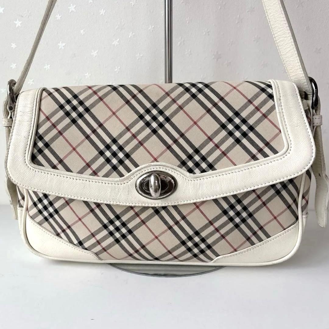 ★連休セール【BURBERRY】ワンショルダーバッグ　ターンロック　ノバチェック