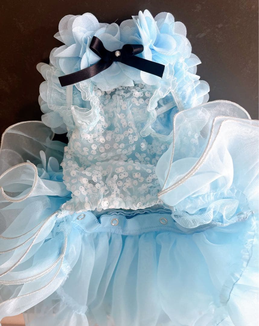 リュクスバーディ　luxebirdie ポンデザムールドレス　Mサイズ