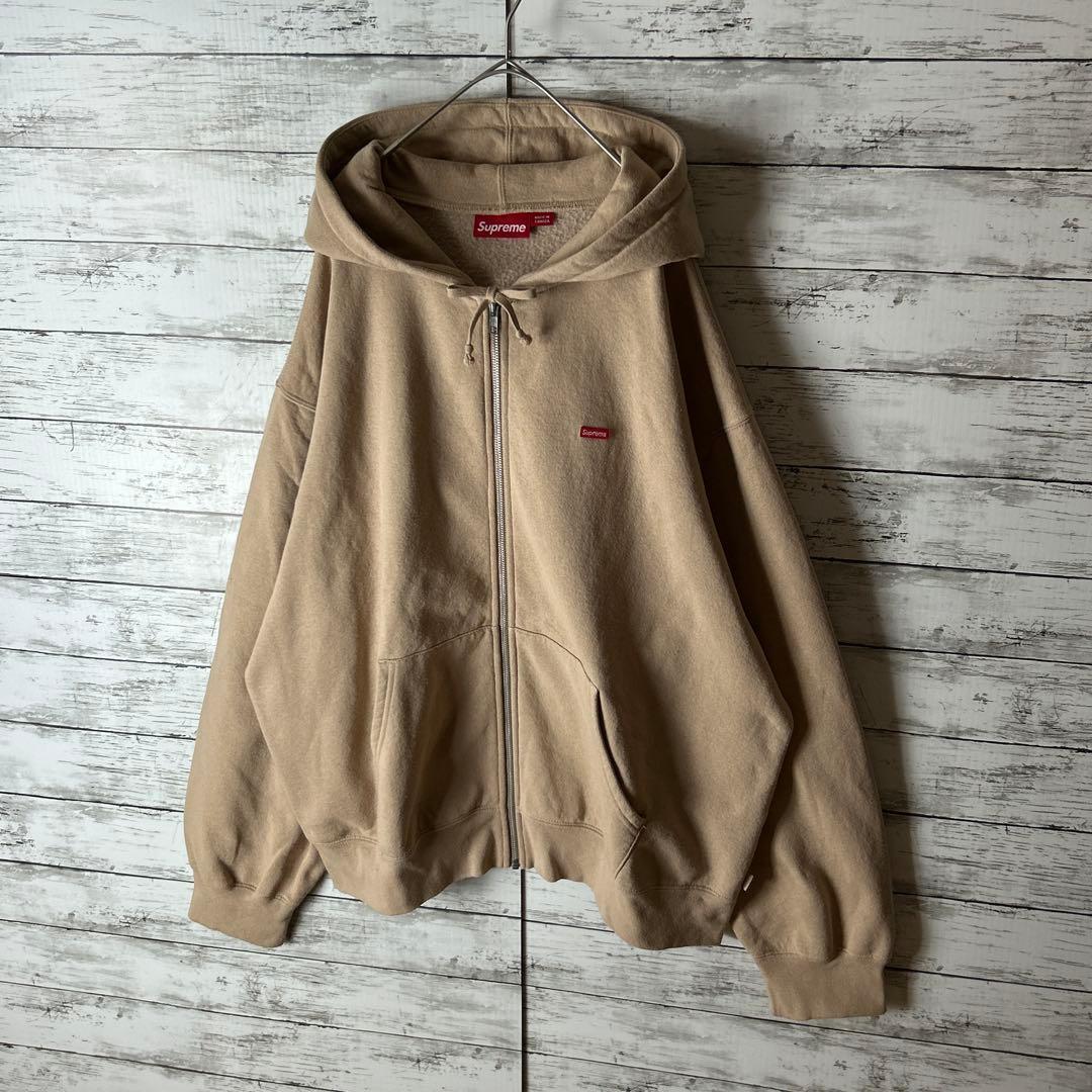 3628M【人気モデルXL】シュプリーム☆スモールボックスロゴ ジップパーカー