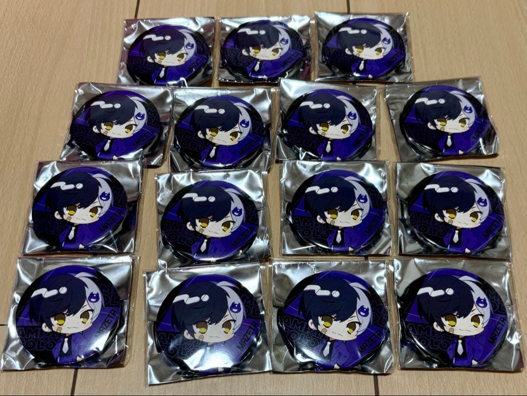 AMPTAK×COLORS まぜ太 缶バッジ 15個セット