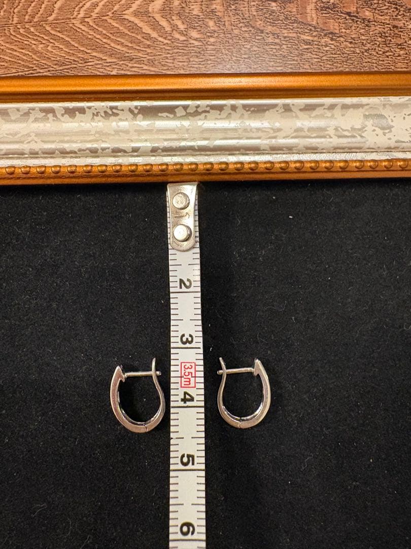 ジュエリーツツミ　K14ホワイトゴールド　ダイヤモンド　ピアス