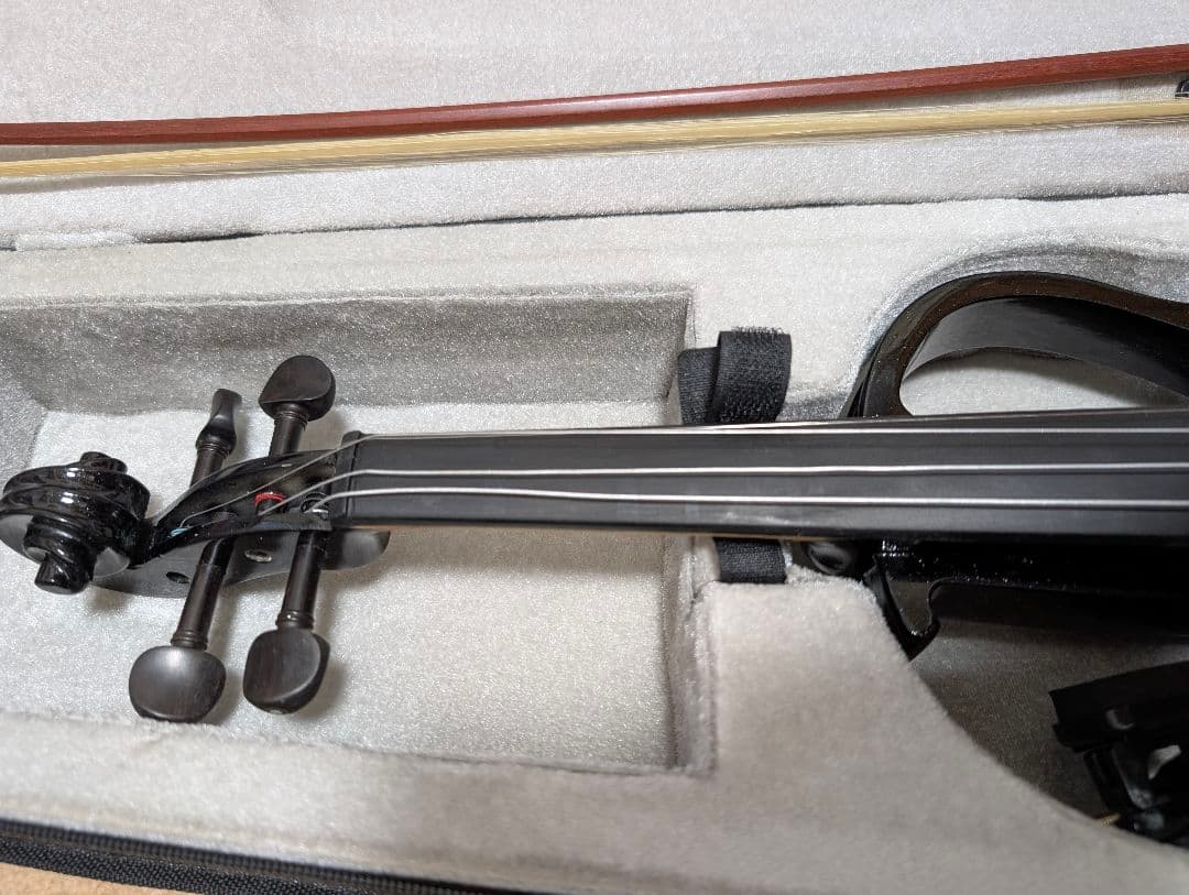 【バイオリン一式】Ennbom エレキバイオリン 4弦 黒 一式