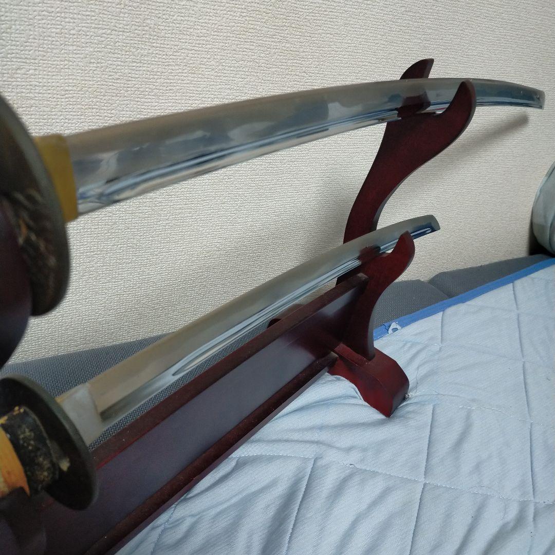 居合刀　模造刀　日本刀　刀剣　樋入り刀身　鉄鍔　鮫皮 　脇差　太刀