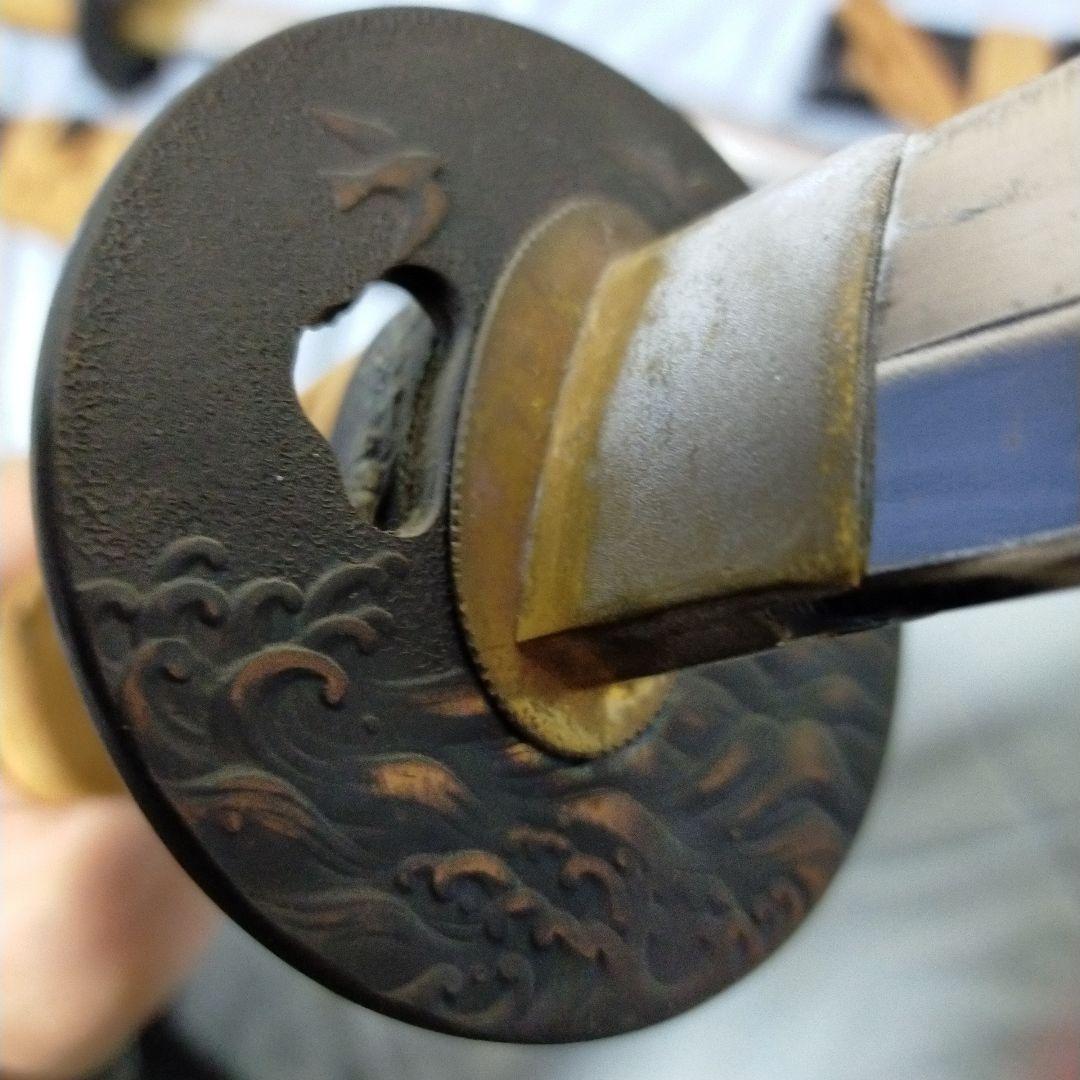 居合刀　模造刀　日本刀　刀剣　樋入り刀身　鉄鍔　鮫皮 　脇差　太刀