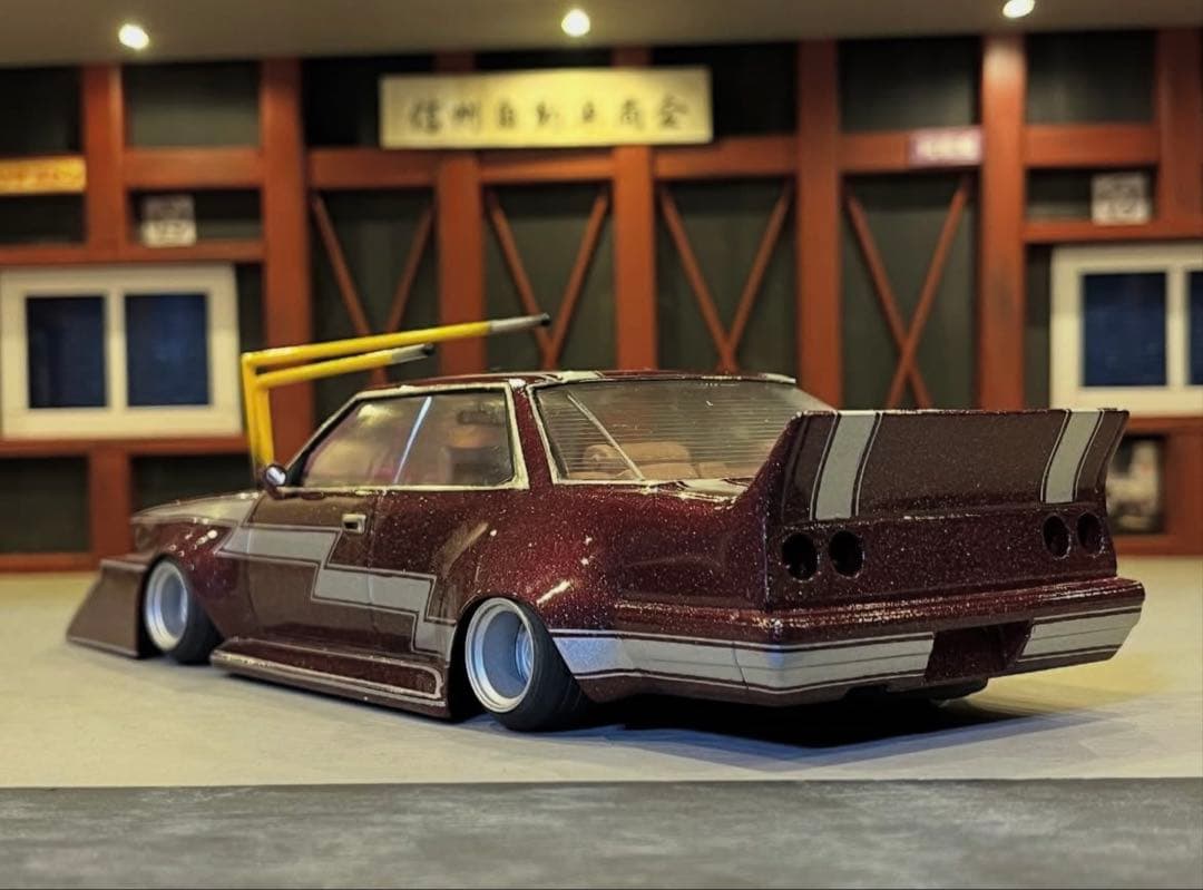 1/24 y30グロリア 完成品 街道レーサー チバラギ ワークス プラモデル車