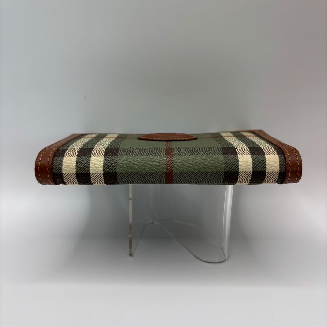 美品/希少品　BURBERRYS 二つ折り財布　チェック　グリーン　ブラウン