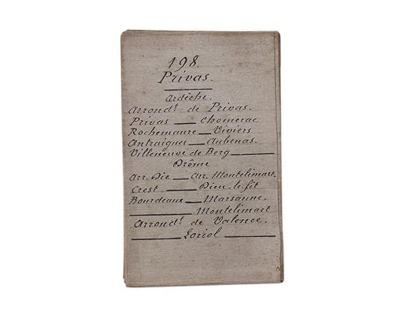 ★雰囲気◎★【フランス古物】アンティーク マップ / プリヴァの古地図