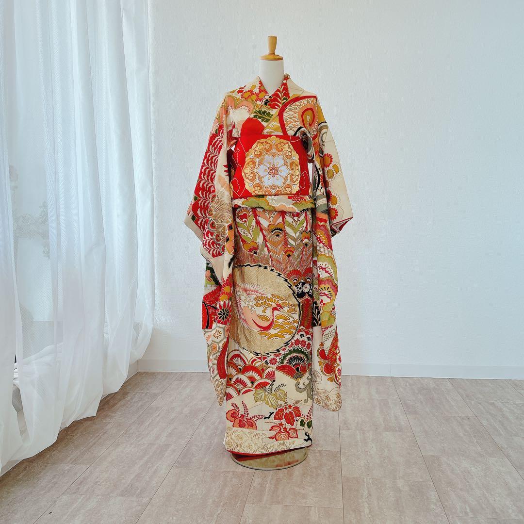 アンティーク　大正ロマン　花嫁衣装　引き振り　振袖　古美術　骨董品