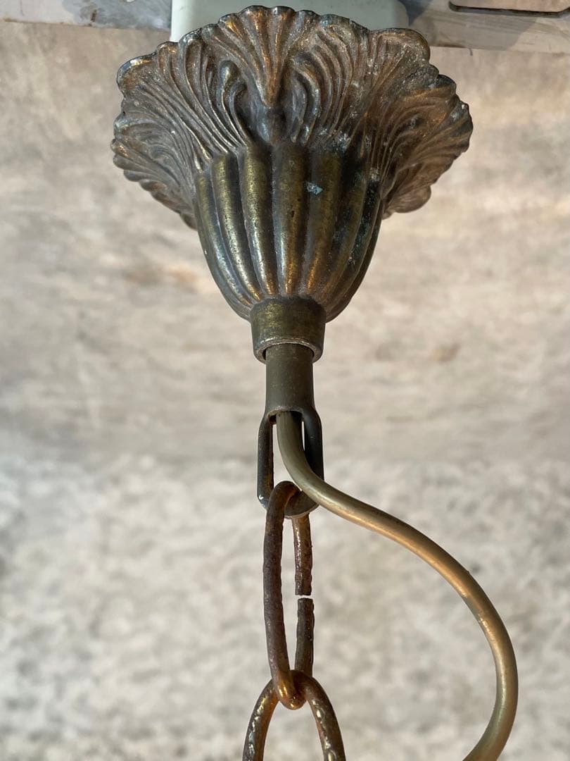 24. 超激安！フランス アンティーク シャンデリア 3灯 キャンドル ライト