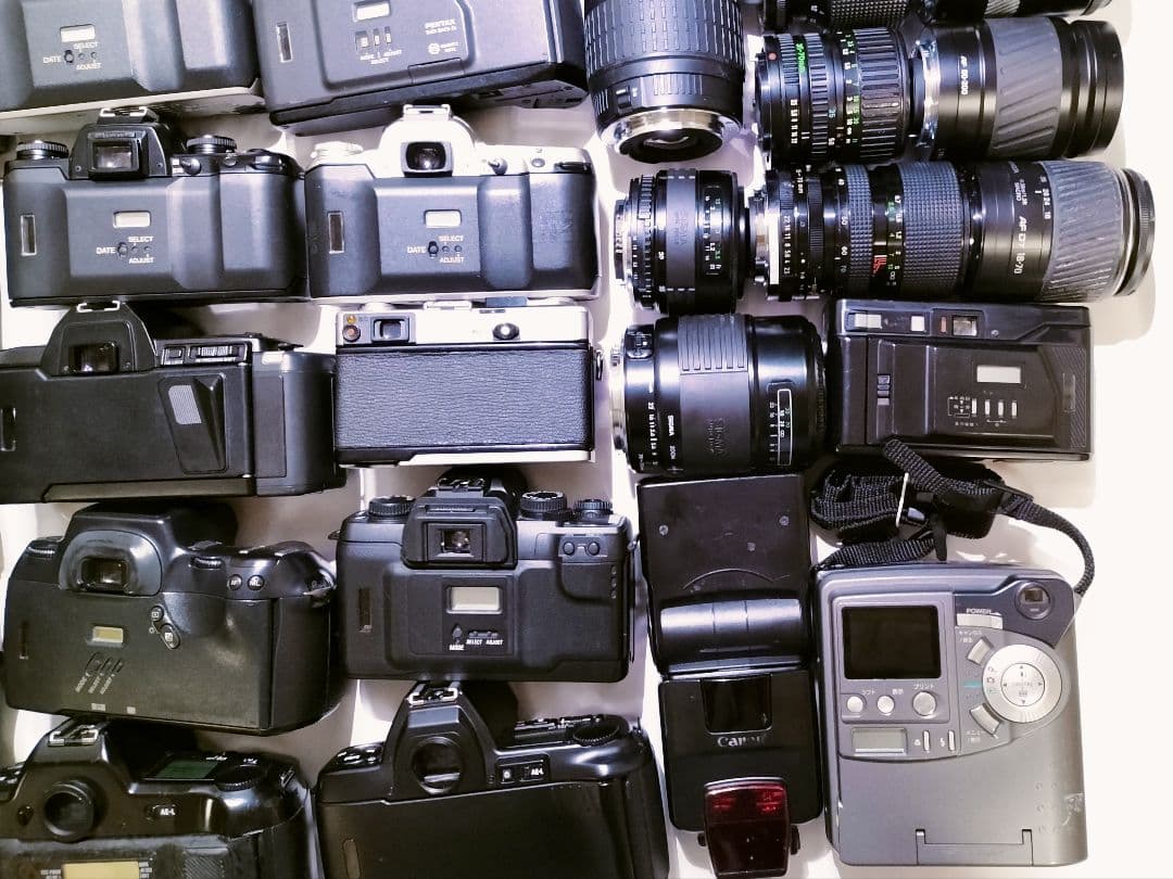 [ジャンク]フィルムカメラ、レンズ他有 まとめ売り 36個 メーカー様々