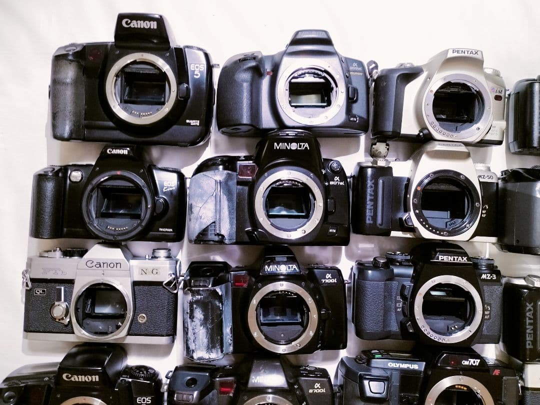 [ジャンク]フィルムカメラ、レンズ他有 まとめ売り 36個 メーカー様々