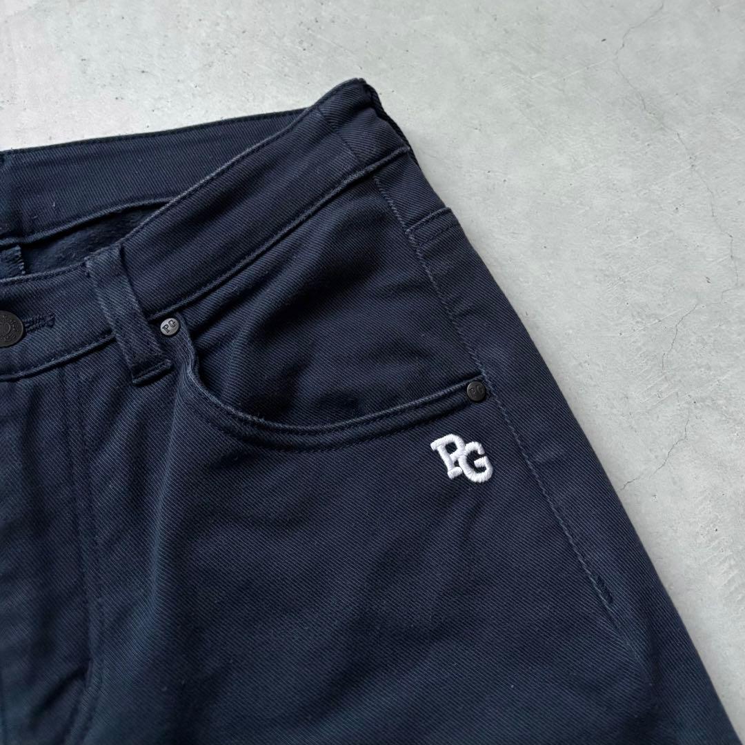 PEARLY GATES ストレッチロングパンツ 裏起毛 星条旗ワッペン 00