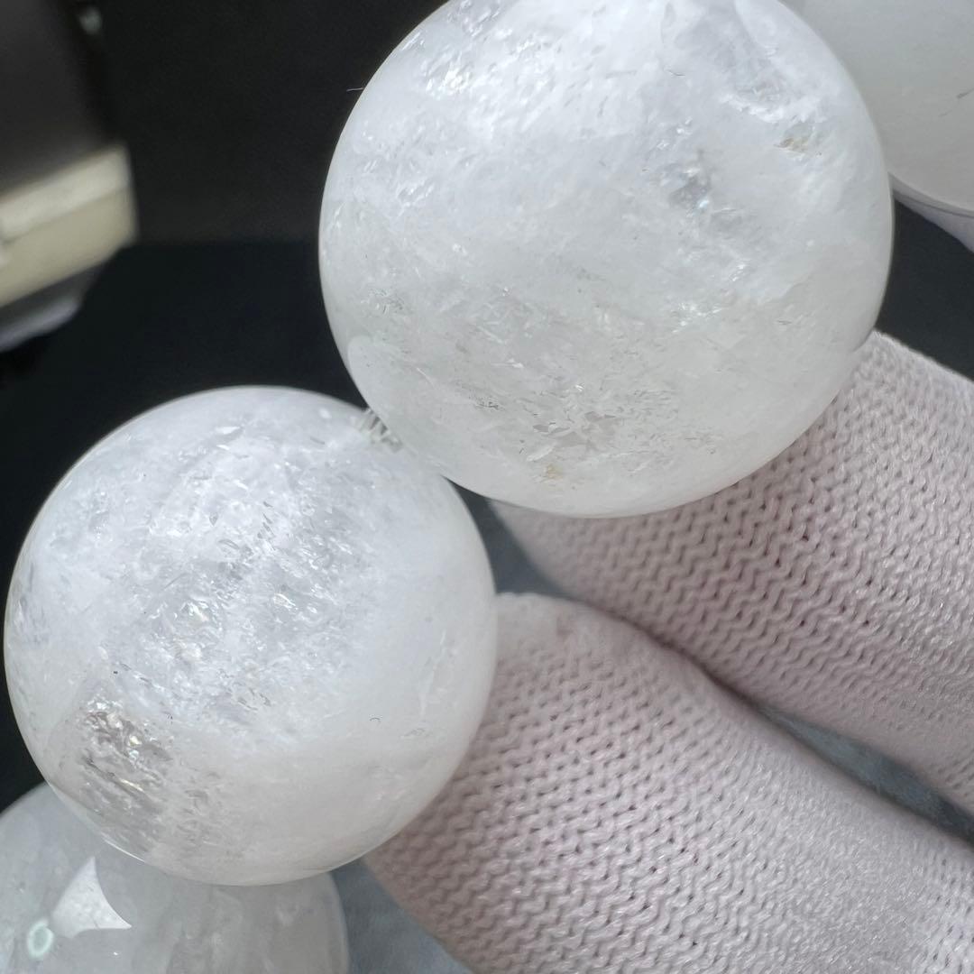 【77151】 超大玉 ホワイトガーデンクォーツ 20.8mm ブレスレット