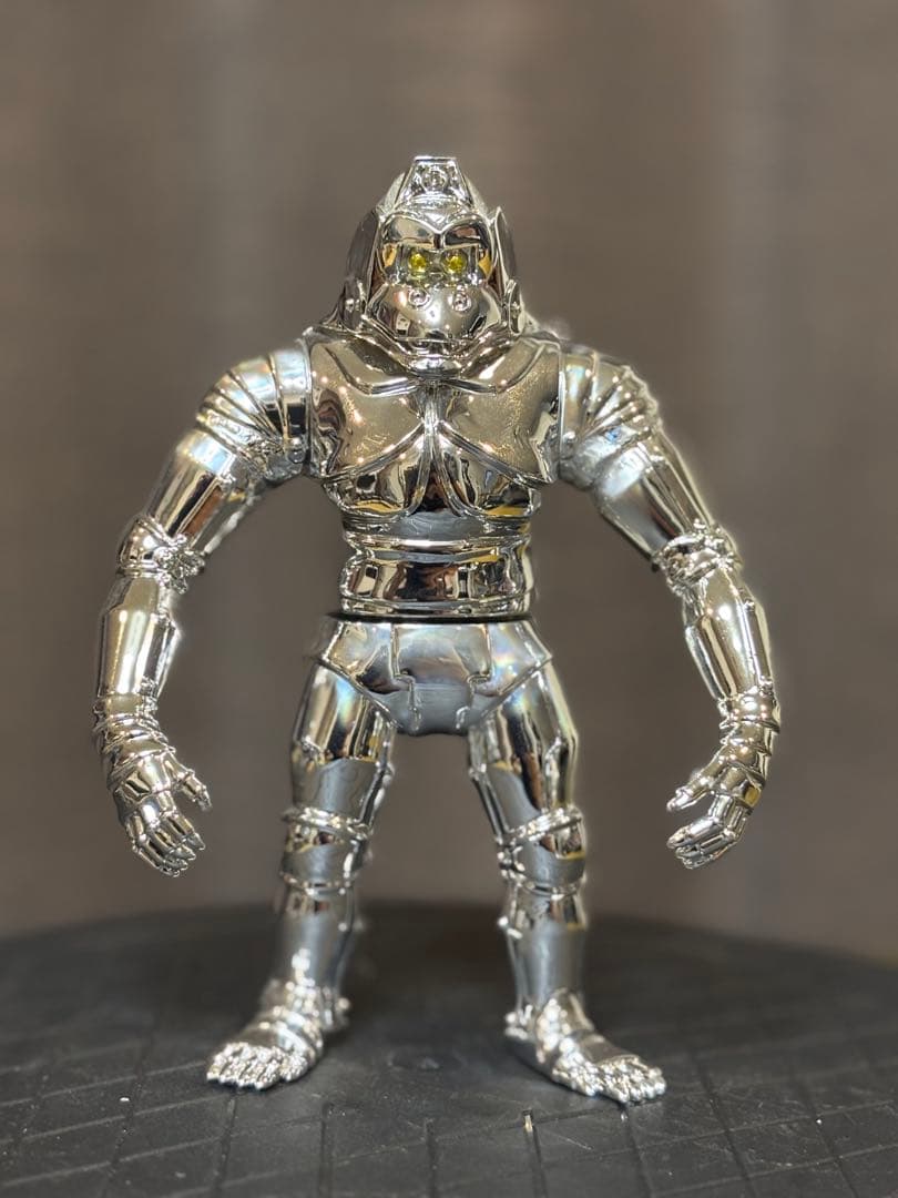 メカニコング 鏡面クロームメッキ仕様 ソフビ フィギュア オマケ付き