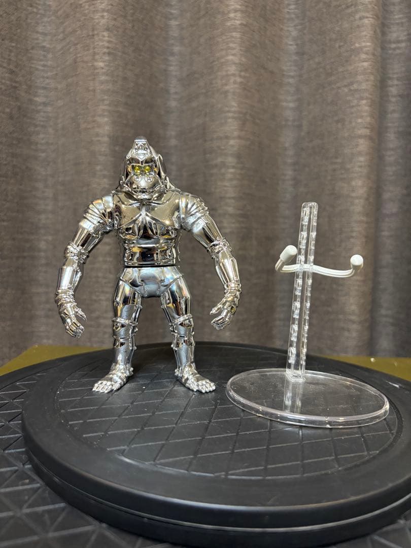 メカニコング 鏡面クロームメッキ仕様 ソフビ フィギュア オマケ付き