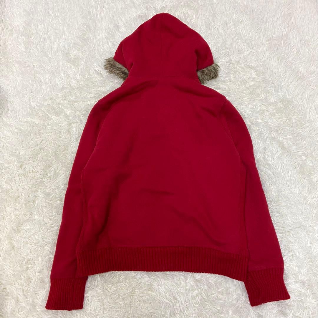 00s アバクロ ファー裏地 フルジップ パーカー シャギーY2K