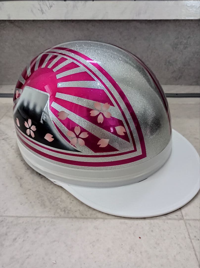 カスタムコルク半　シルバーラメ✘Candyピンク富士日章　桜花