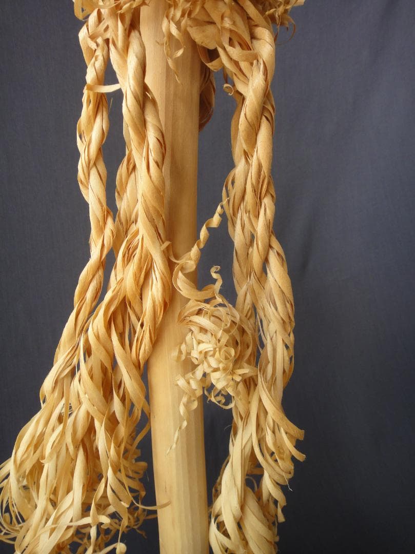 希少 アイヌ イナウ　60cm　台座付き アイヌ儀式