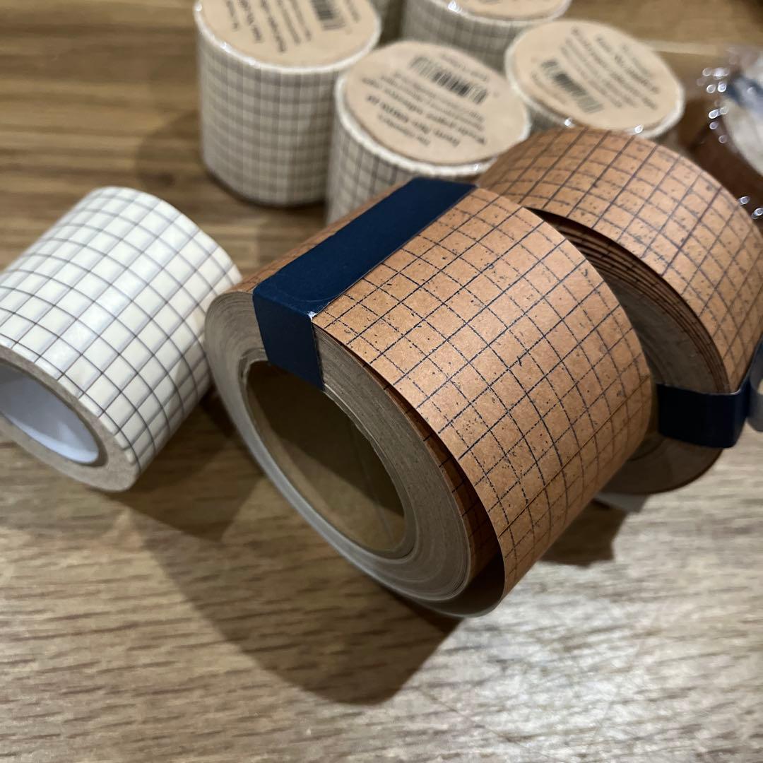 廃盤 販売終了 倉敷意匠 方眼 マステ クラフトテープ まとめ売り