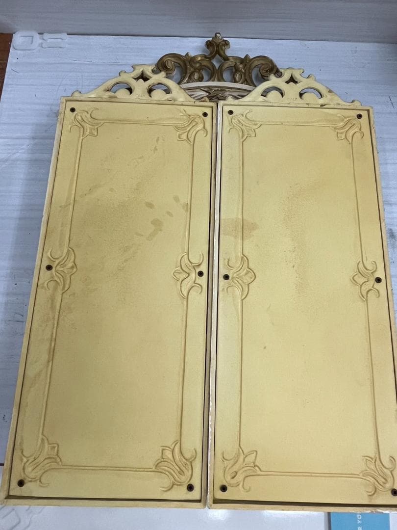 アンティーク調　イタリア製　３面鏡　レトロ