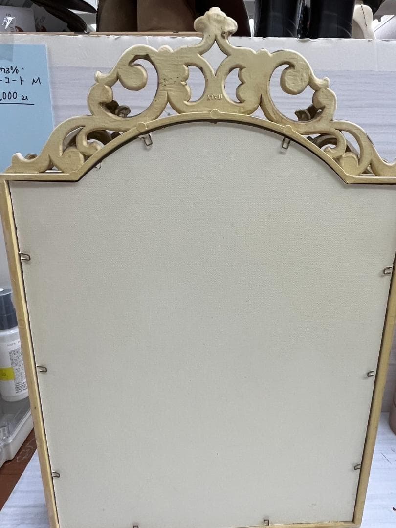 アンティーク調　イタリア製　３面鏡　レトロ